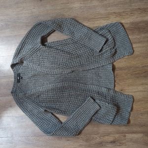 Gray Cardigan with Pockets